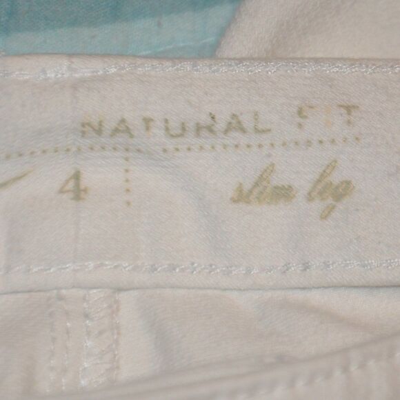 Coldwater Creek Natural Fit Slim Leg White Jean Size 4 - Picture 4 of 4